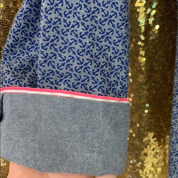 Banana Republic Denim Oxford Anchor Print - Picture 4 of 7